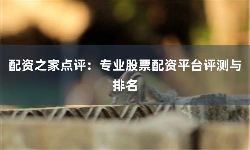 配资之家点评：专业股票配资平台评测与排名